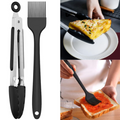 Air Fryer Silicone Tongs and Brush