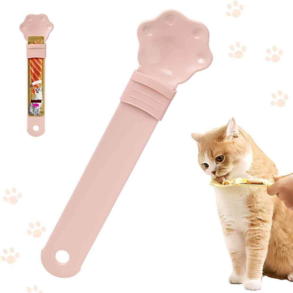 Mess-Free Cat Treat Squeeze Spoon