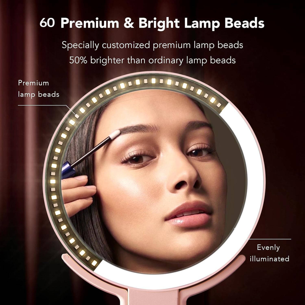 Lighted 10X Magnifying Makeup Mirror