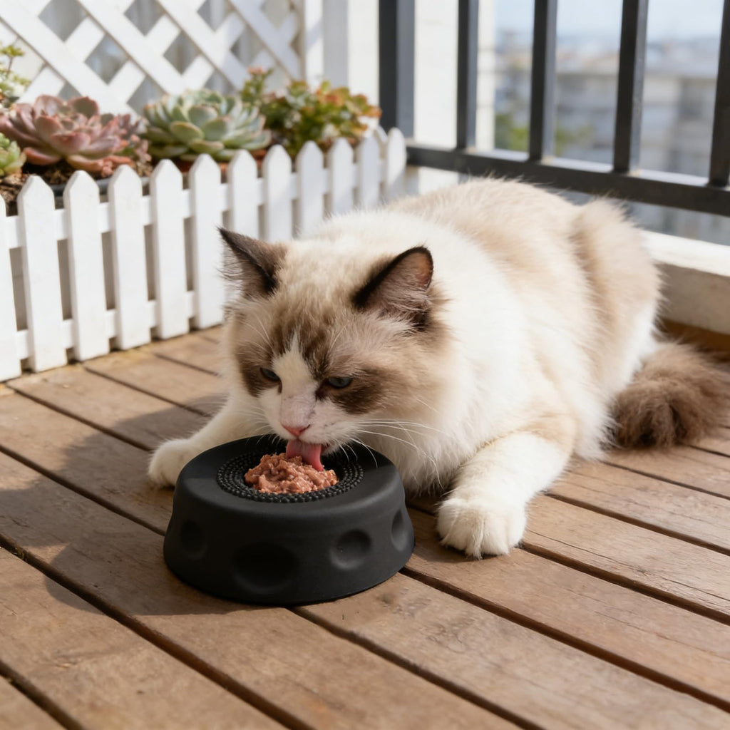 Rolling Ball Slow Feeder Dog Bowl