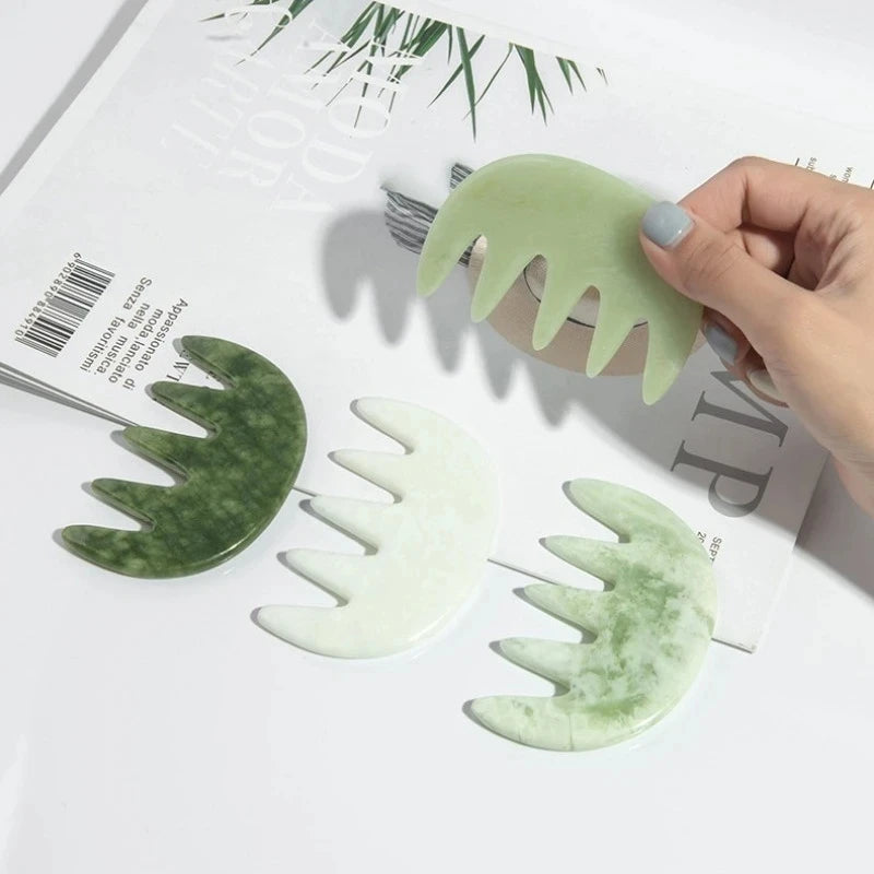 Jade Comb Facial Massage Tool