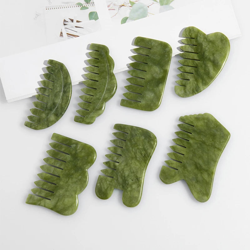Jade Comb Facial Massage Tool