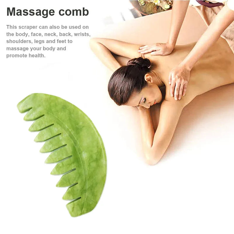 Jade Comb Facial Massage Tool