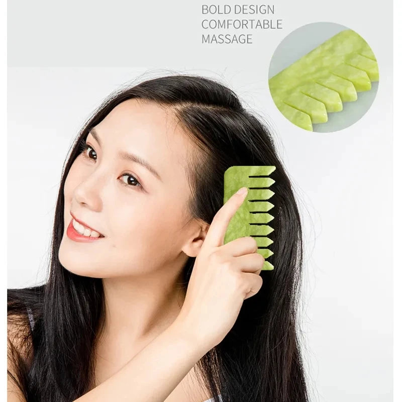 Jade Comb Facial Massage Tool
