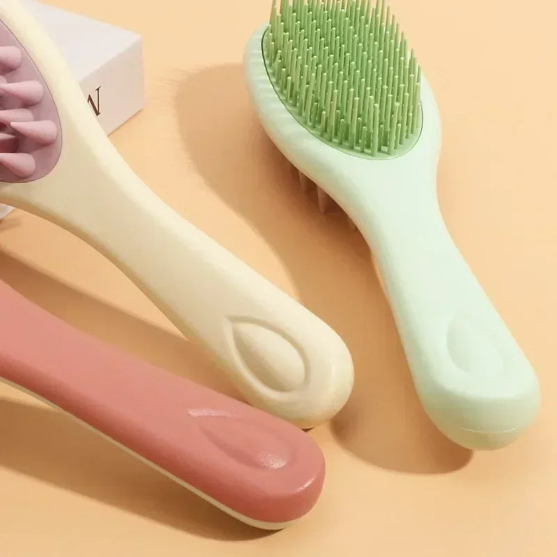 Twin Sided Silicone Scalp Massage Brush