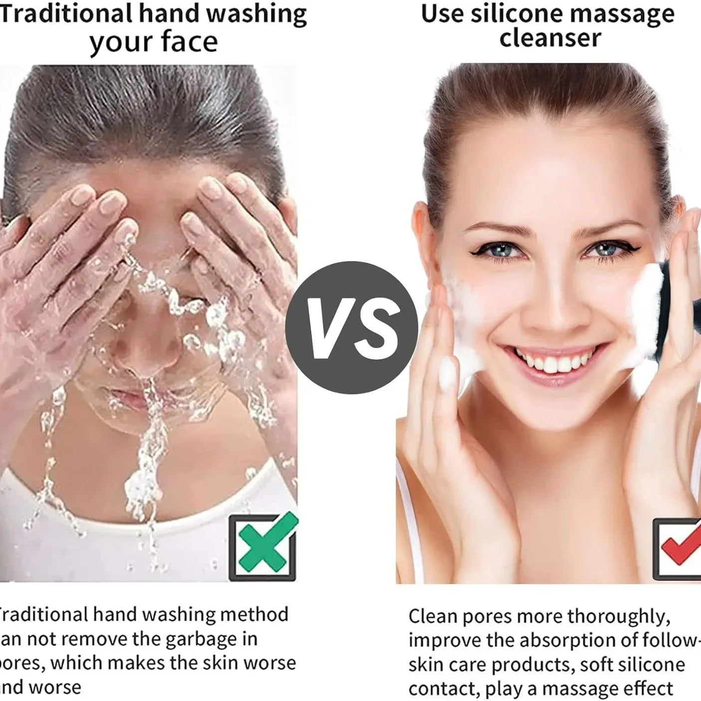 Silicone Face Scrubber for Daily Pore Wash