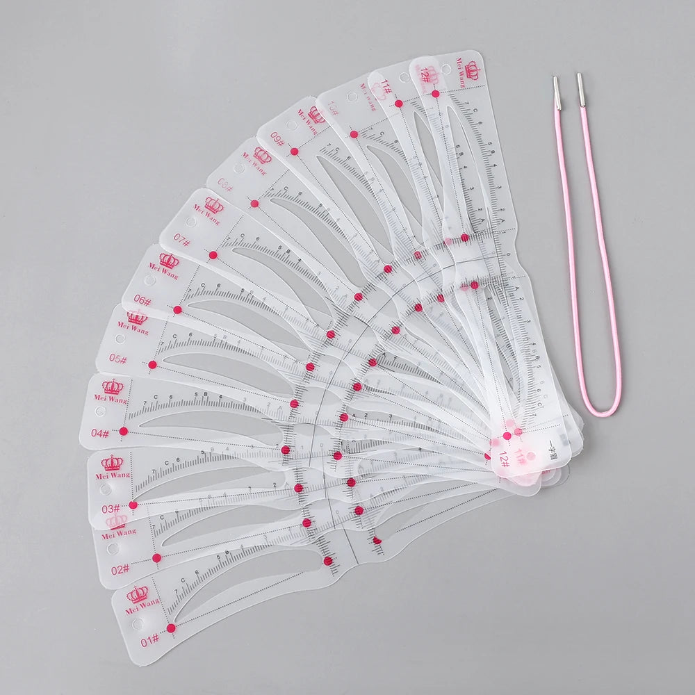 20-Style Reusable Eyebrow Stencil Kit
