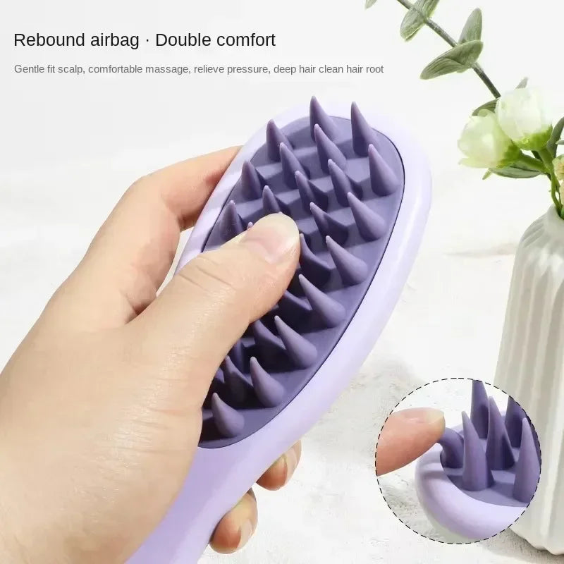 Twin Sided Silicone Scalp Massage Brush