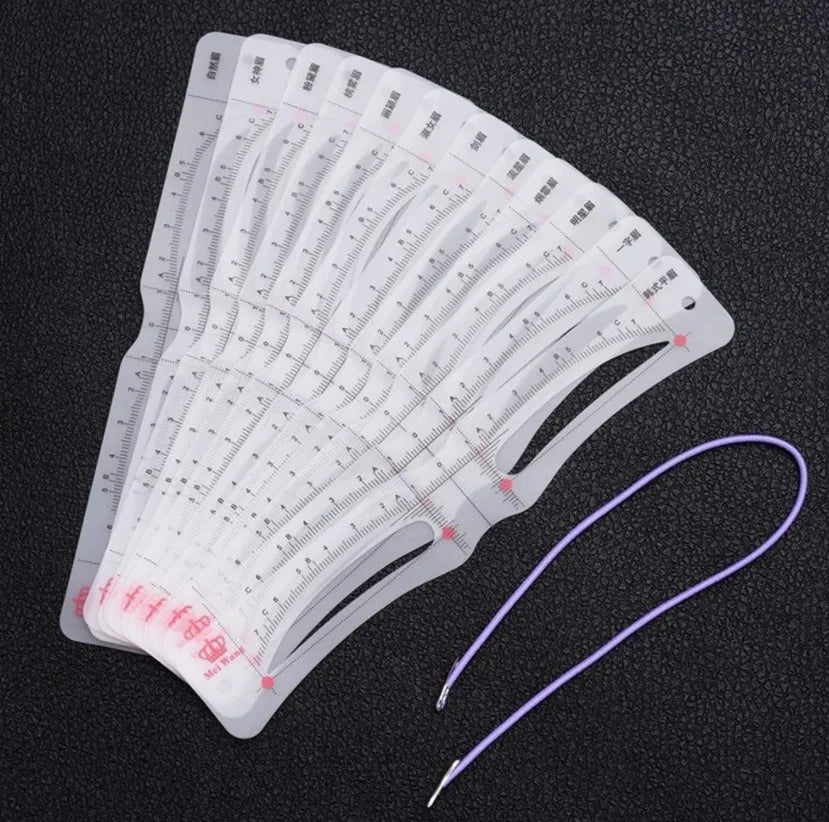 20-Style Reusable Eyebrow Stencil Kit
