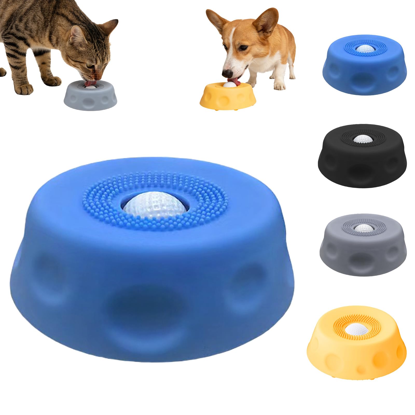 Rolling Ball Slow Feeder Dog Bowl