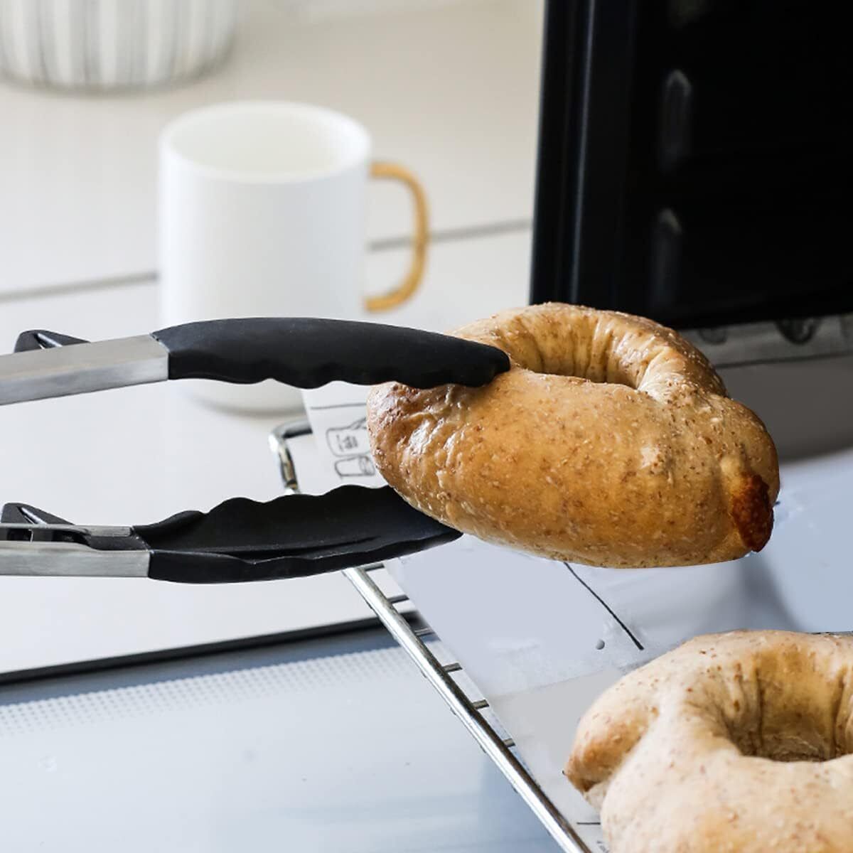 Air Fryer Silicone Tongs and Brush